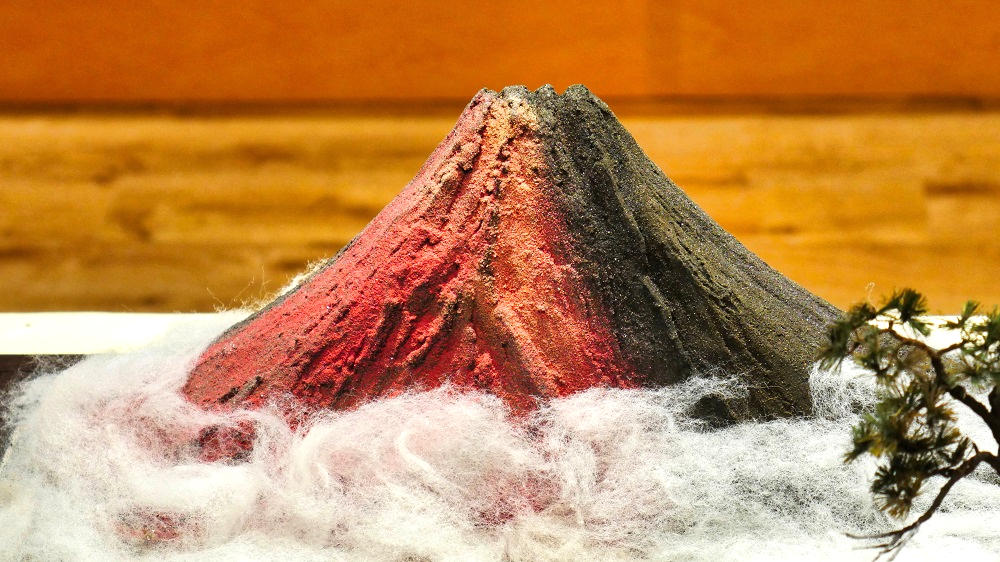 吉祥赤富士（静岡県）の盆景